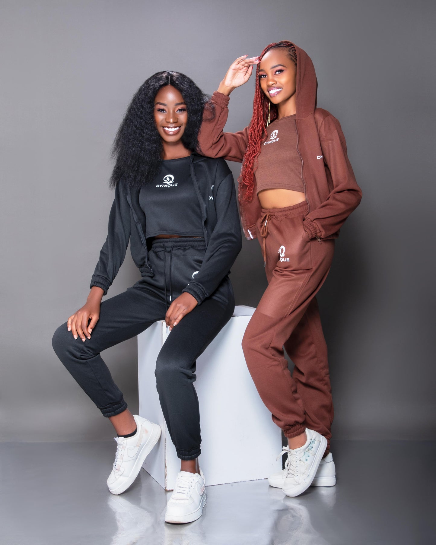 Cropped Tank + Zip-Up Hoodie Set